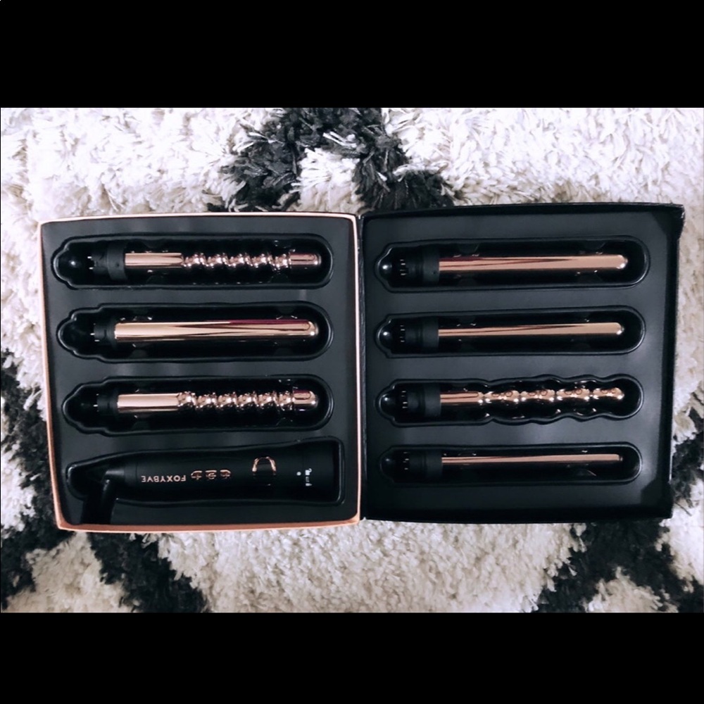 FoxyBae Le’SE7EN Rose Gold 7 in 1 Curling Wand.